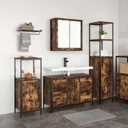 vidaXL Conjunto de Móveis para Banheiro com gaveta com porta 3 pcs
