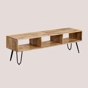 Móvel Tv 140x35 Cm Em Madeira De Mangueira Dugan Madeira De Manga - Sklum