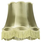 Abajur de seda verde 45 cm - Granny Retro