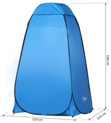 Barraca de vestir dobrável Tenda para Duche Portátil com Cobertura Pra