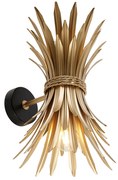 Candeeiro de parede Art Deco dourado - Wesley Art Deco