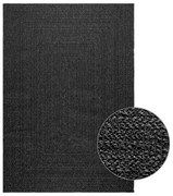 vidaXL Tapete ZIZUR antracite 140x200 cm aspeto juta interior exterior