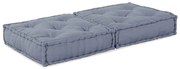 vidaXL Pufe Modular Cinza 70x70x36 Tecido