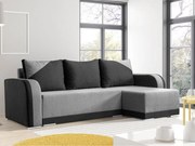 Sofá de canto Boulder 102, Cama com arrumação, 238x140x85cm, 99 kg, Pernas: Plástico