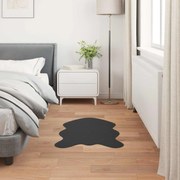 vidaXL Tapete de Pelo Sintético de Coelho Olite Preto 60 x 90 cm