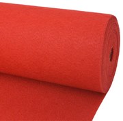 vidaXL Carpete lisa para eventos 1x12 m vermelho