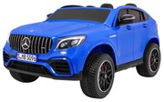 Carro elétrico para Crianças 24V 4x4 2 Lugares Mercedes GLC 63S Rodas de EVA, Assento de couro Azul