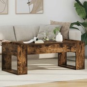 vidaXL Mesa de centro Carvalho Defumado 110 x 50 x 41 cm