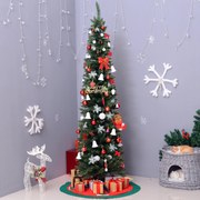 ® Árvore de Natal Artificial Árvore com Suporte 180cm 390 ramas Ecológico PVC Verde