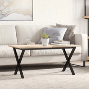 vidaXL Pernas para mesa de centro estrutura em X aço