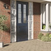 vidaXL Películas para janela 2 pcs PVC fosco padrão de flor