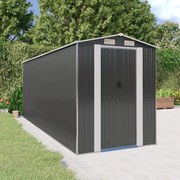 Abrigo de jardim 192x523x223 cm aço galvanizado antracite