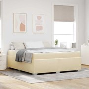 vidaXL Estrutura da Cama Outros Creme 180 x 200 cm tecido