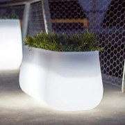 VASO LARGO CAMELIA 98 x 39 x 39 cm LUZ LED BRANCO FRIO COM CABO HOTEL, CASA, JARDIM, RESTAURANTE, BAR