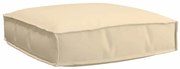 vidaXL Almofada de Palete para Assento Bege 60 x 60 x 12 cm em Tecido Oxford