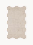 Tapete artesanal Wavy, bege