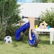 vidaXL Bicicleta de equilíbrio p/ criança c/ pneus de ar azul