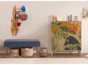 Conjunto de Mobiliário de Hall Multilux – Sonomo/Dark Blue – Sapateira