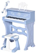 Mini piano infantil com banco 30 teclas com suporte para partitura 52x