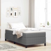Cama vidaXL Cinza Claro 80x200 cm em Tecido Cotelê