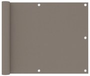 vidaXL Tela de varanda 75x300 cm tecido Oxford cinzento-acastanhado