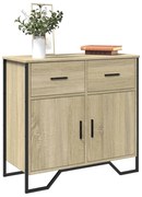 vidaXL Aparador 79,5x35,5x74,5 cm derivados de madeira carvalho sonoma