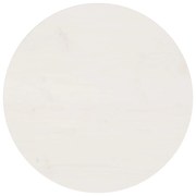 Tampo de mesa pinho maciço Ø50x2,5 cm branco