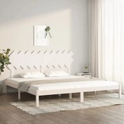 vidaXL Estrutura de cama 200x200 cm branco madeira maciça