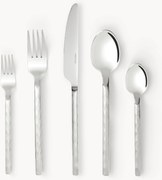 Conjunto de talheres com aspeto martelado Miles, conjunto de 20