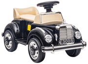 AIYAPLAY Carro Andador com Licença da Mercedes-Benz 300S com Armazenamento Volante Sistema Anti-Tombo  77,5x41,5x45 cm Preto