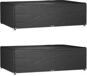 vidaXL Capas p/ mobília jardim 2 pcs 12 ilhós 227x152x65 cm retangular