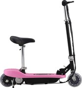 vidaXL Trotinete/scooter elétrica com assento 120 W rosa