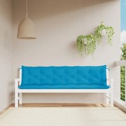 vidaXL Almofadão banco jardim 200x(50+50)x7cm tecido oxford azul-claro