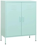 vidaXL Armário de arrumação aço 80x35x101,5 cm verde-hortelã