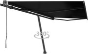 vidaXL Toldo automático independente 400x300 cm antracite