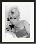 Fotografia emoldurada artesanal Brigitte on The Phone