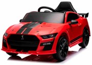 Carro elétrico para crianças Ford Shelby Mustang GT 500 Controlo remoto 2,4 GHz, Entrada USB, Luzes LED, Motor 2 x 30W, Licença ORIGINAL Vermelho