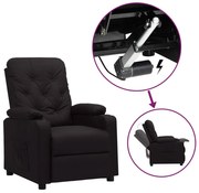 vidaXL Poltrona elevatória couro artificial preto
