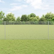 Postes de Cerca vidaXL 22 pcs U-Channel 100 cm Aço Galvanizado, Cerca
