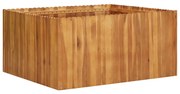 vidaXL Vaso/floreira de jardim 100x100x50 cm madeira de acácia maciça