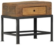 vidaXL Mesa de cabeceira 40x35x40 cm madeira recuperada maciça