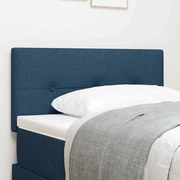 Cabeceira vidaXL Botões Estofada Azul 80 cm Tecido