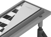 Mexen Flat Abs Flat ABS ralo linear 2em1 80 cm, inox - 1069080