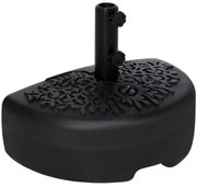 Base de Parede para Chapéu de Sol Suporte Semicircular para Chapéu de
