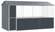vidaXL Gaiola para Pássaros Antracite 410 x 210 x 230 cm