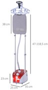 Escova de vapor de roupas Temperatura 1800W ajustável a 11 níveis Cent