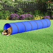 vidaXL Túnel para cães Ø 50x300 cm poliéster azul