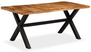 vidaXL Mesa de jantar madeira maciça de mangueira e acácia 180x90x76cm