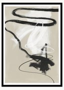 Impressão digital emoldurada Less but better