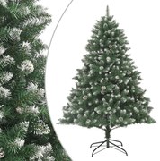 vidaXL Árvore de Natal artificial com suporte PVC 180 cm